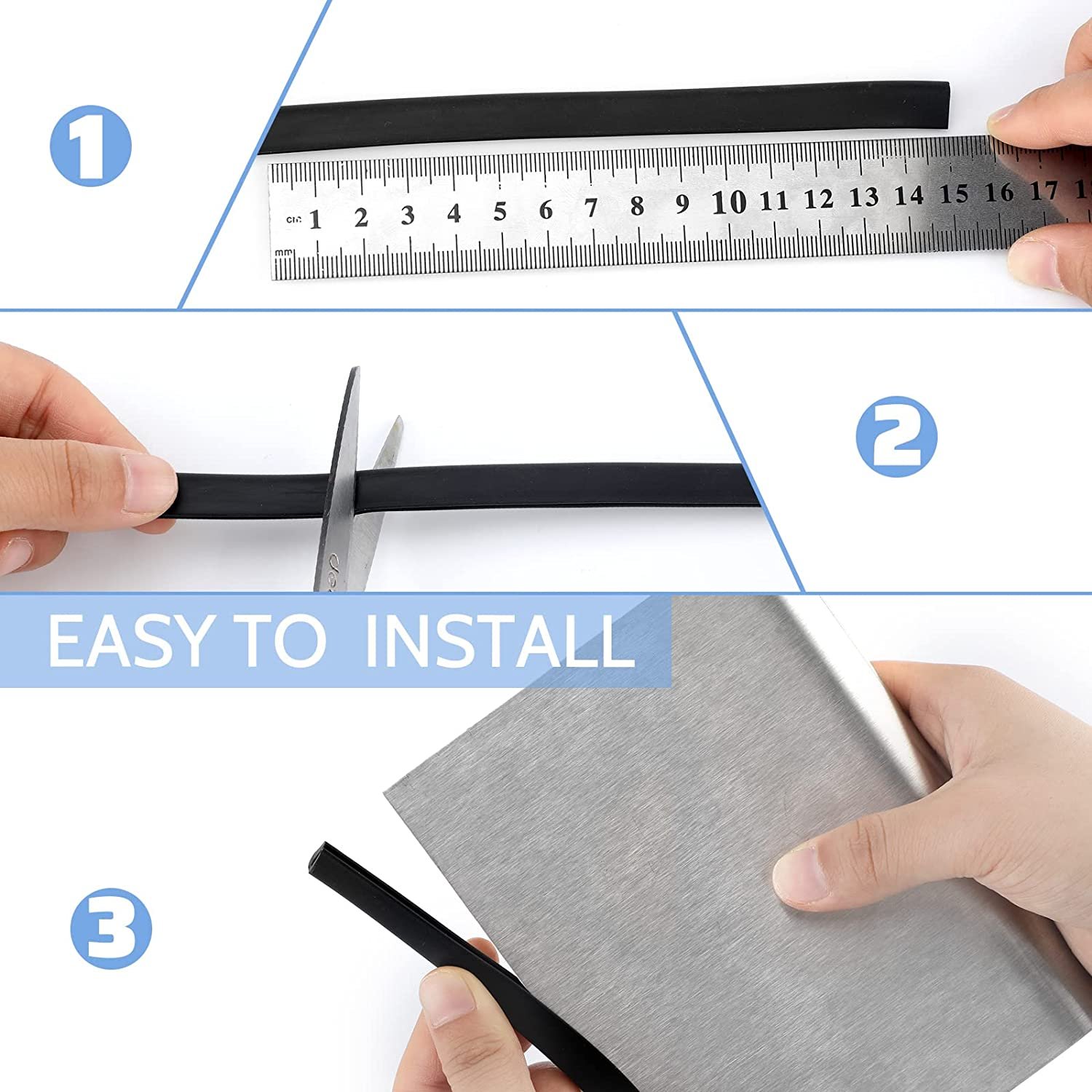 U Channel PVC Edge Trim Seal Strip for Metal/U Shaped Rubber edge protection