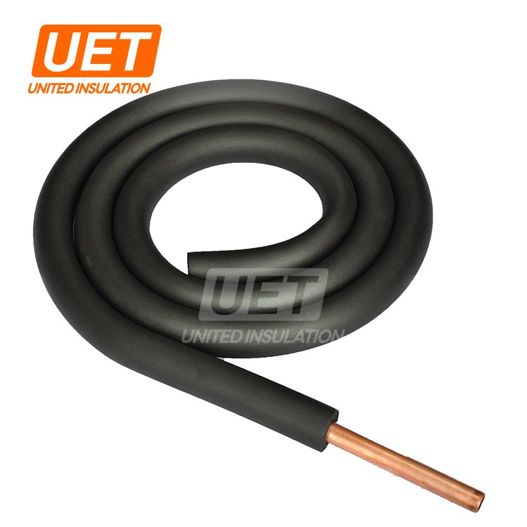 closed cell rubber foam thermal insulation for copper tube nbr/pvc tubes waterproof cold gas pipe room insulation tube