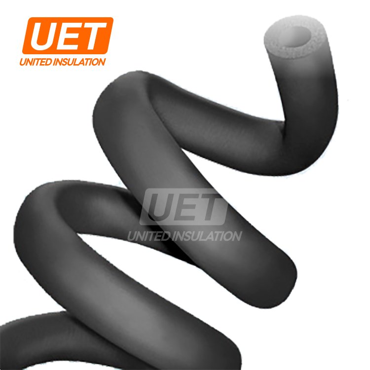 closed cell rubber foam thermal insulation for copper tube nbr/pvc tubes waterproof cold gas pipe room insulation tube