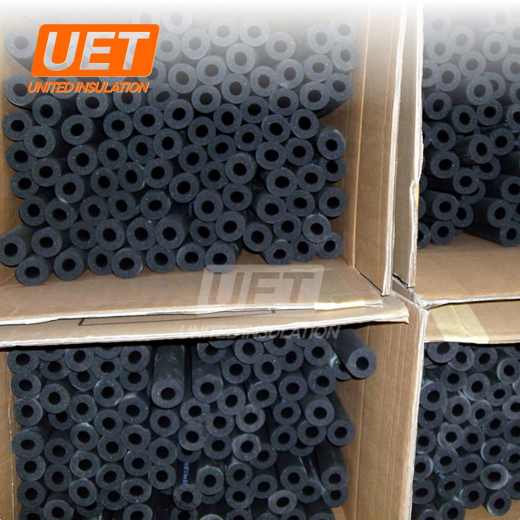 closed cell rubber foam thermal insulation for copper tube nbr/pvc tubes waterproof cold gas pipe room insulation tube