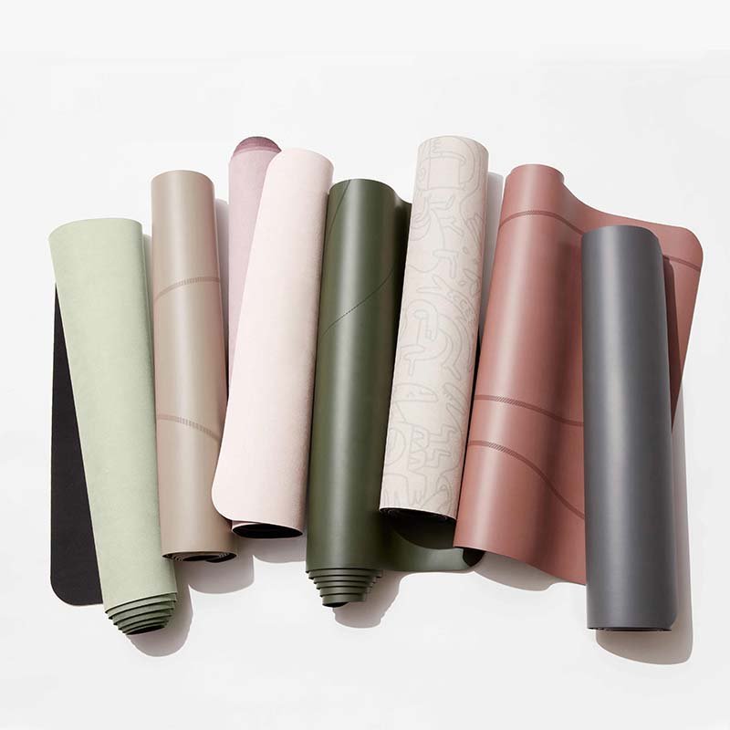 High density antitear eco friendly 5mm thickness skid resistance Pu natural rubber yoga mat customize