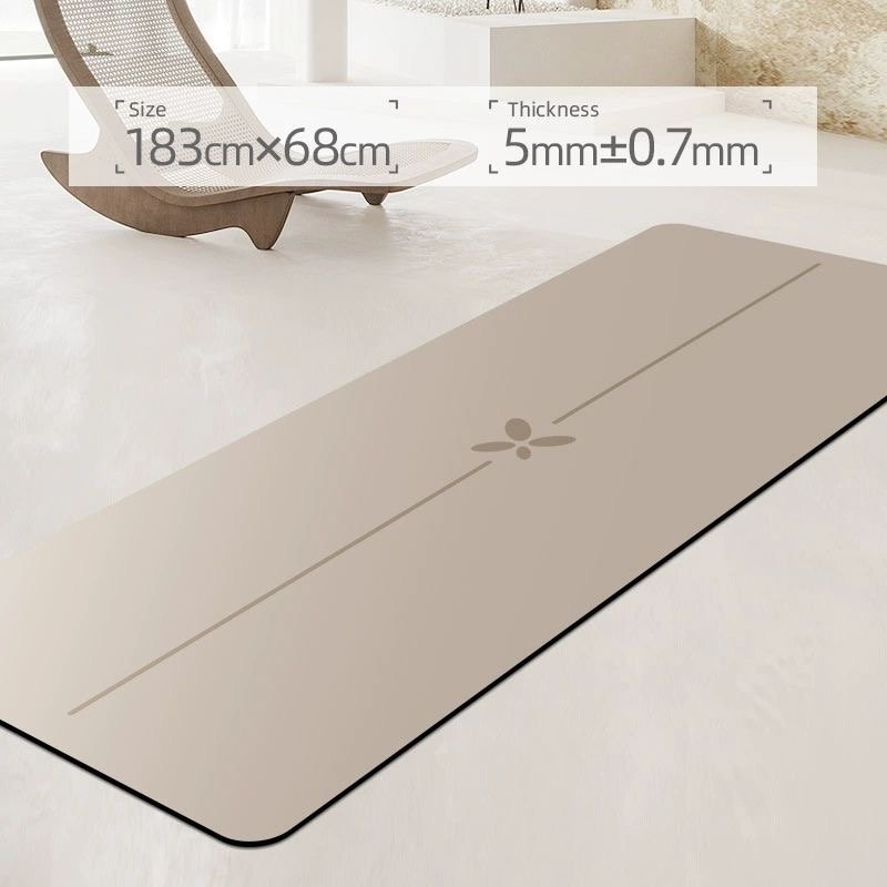 High density antitear eco friendly 5mm thickness skid resistance Pu natural rubber yoga mat customize