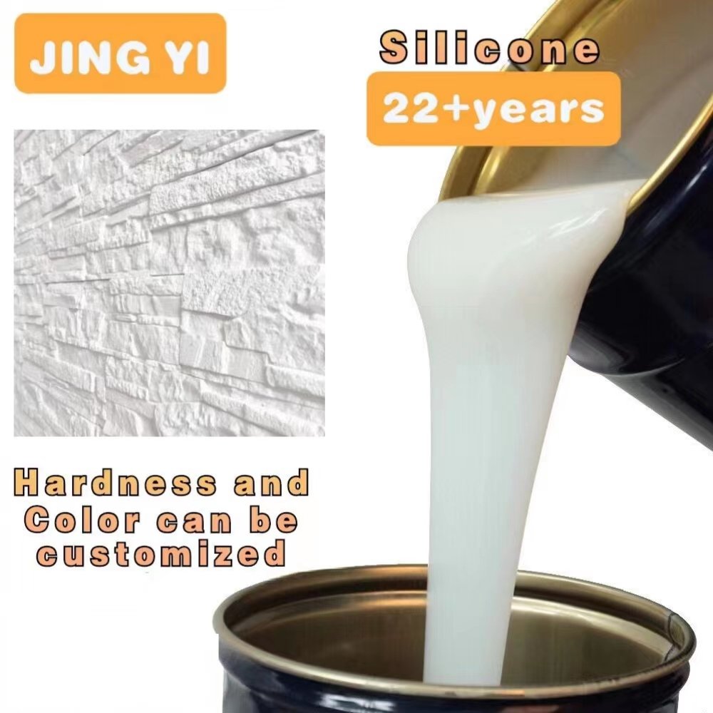 2024 Where to buy silicone rubber liquid silicone stone mould veneer rtv stamp concrete plaster molds liquid silicone rubber