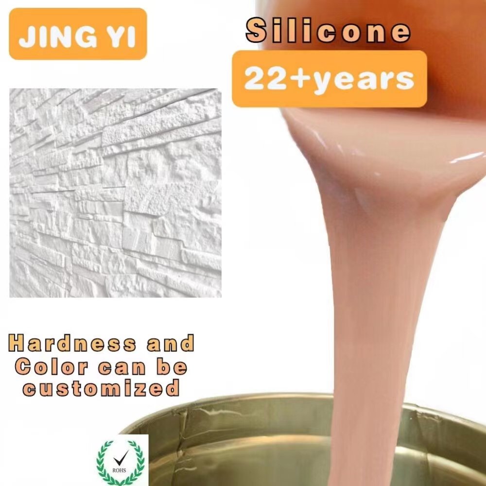 2024 Where to buy silicone rubber liquid silicone stone mould veneer rtv stamp concrete plaster molds liquid silicone rubber