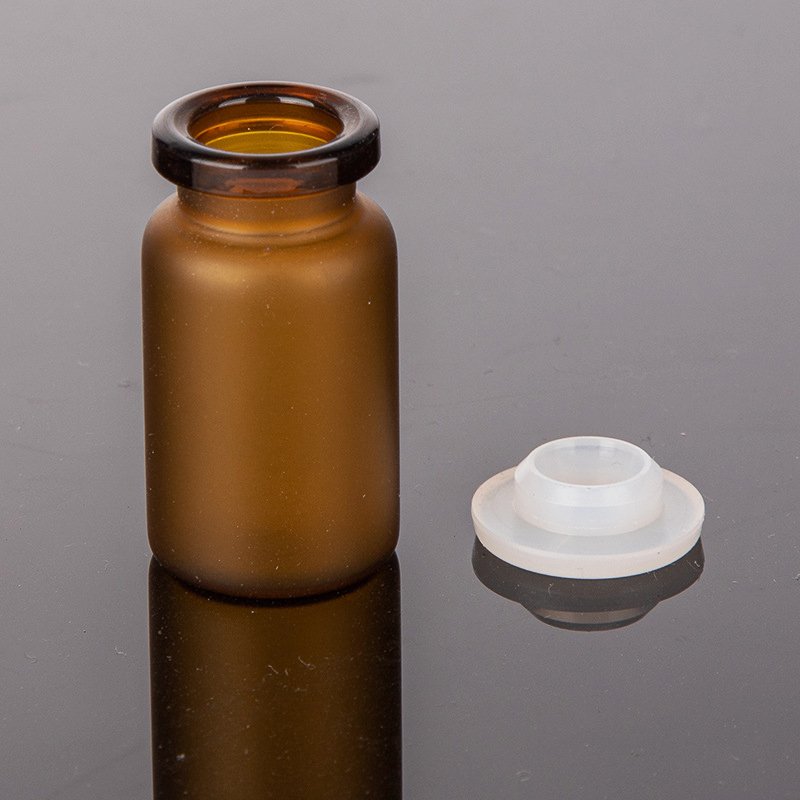 Clear amber moulded seguridad vial tubular pharmaceutical 5ml glass vial with caps and stopper