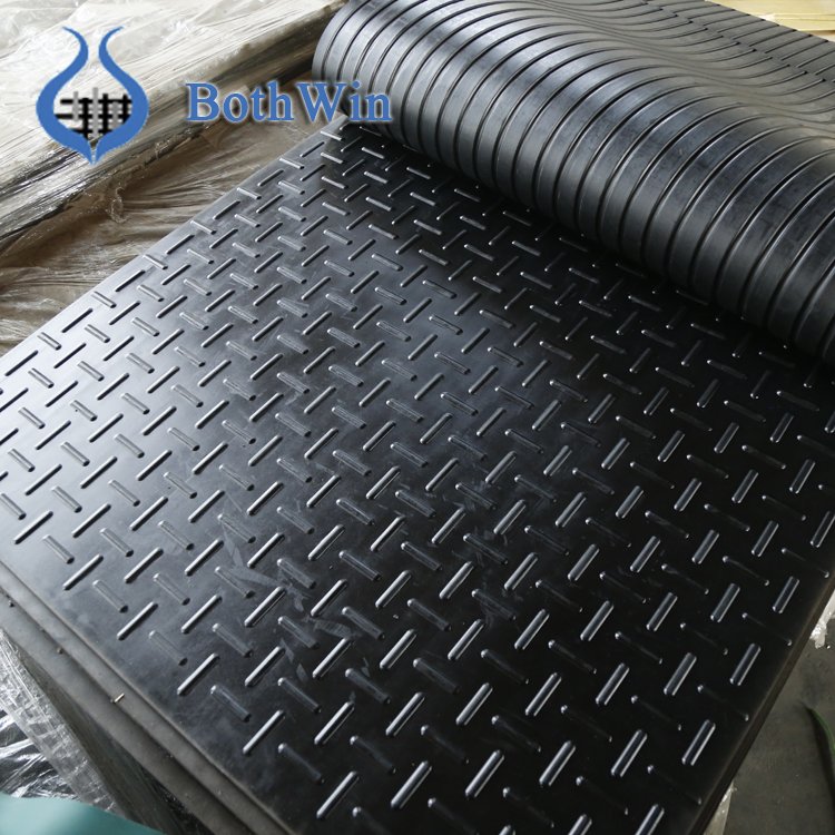 12/17/19mm Rubber Mats For Cows Anti Slip T-Pattern Horse Rubber Mats for Animal Cow Mat Rubber With Moulding