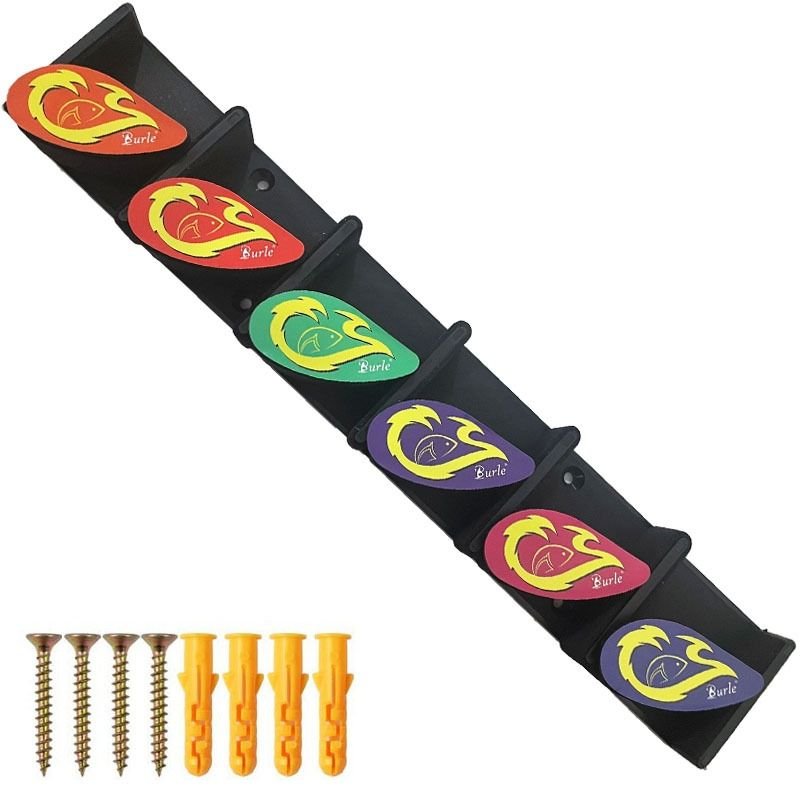 Wholesale Fishing Accessories Display Vertical Plastic Storage Wall Mounted Fishing Rod Holder Rack