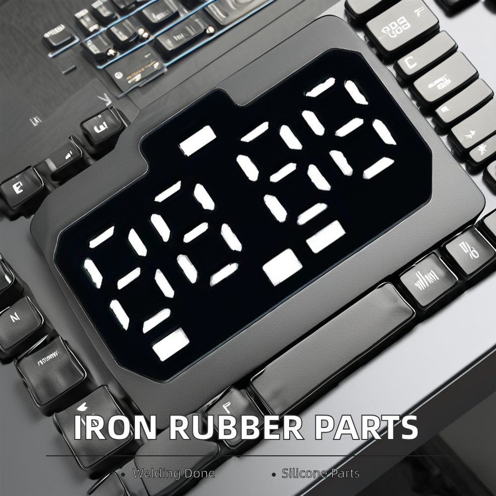 Customizable Automotive Rubber Products Factory-Molded Silicone Rubber Clad Iron Parts Sealing Strip Shaped Parts