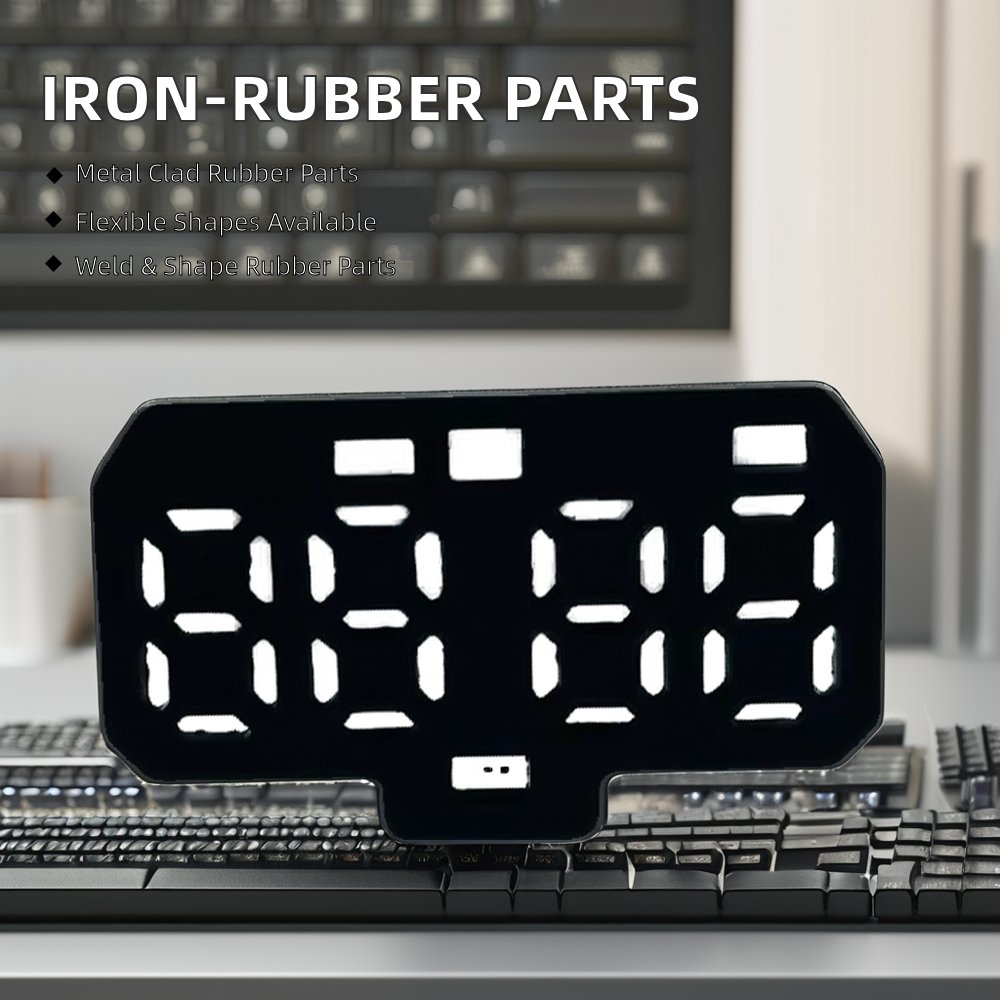 Customizable Automotive Rubber Products Factory-Molded Silicone Rubber Clad Iron Parts Sealing Strip Shaped Parts