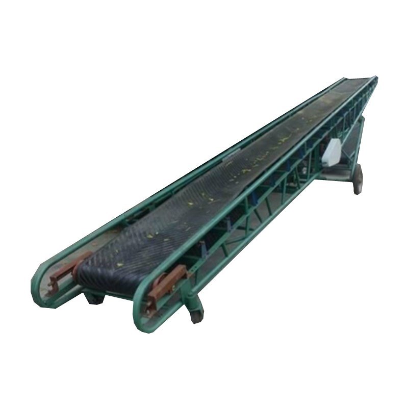 Industrial Mobile Inclined Rubber Belt Conveyor For Bulk Materials