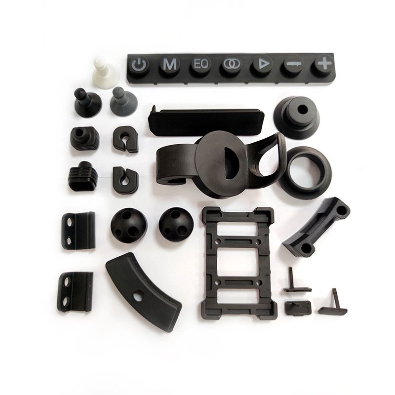 Manufacture Customized Rubber Machinery Parts Silicone NBR FFKM HNBR Molded Silicone Rubber Part Silicone Rubber Shaped Parts