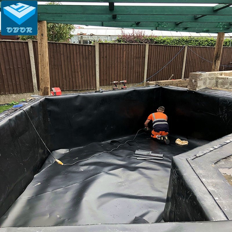 Flexible EPDM Rubber Sheet 2mm 1mm Flexible Epdm pond liner cut pieces garden fish pond liner