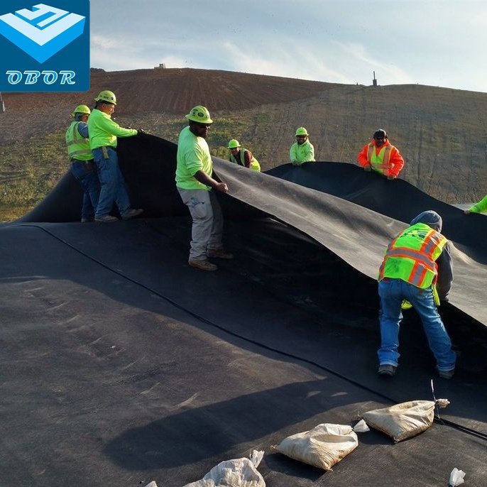 Flexible EPDM Rubber Sheet 2mm 1mm Flexible Epdm pond liner cut pieces garden fish pond liner