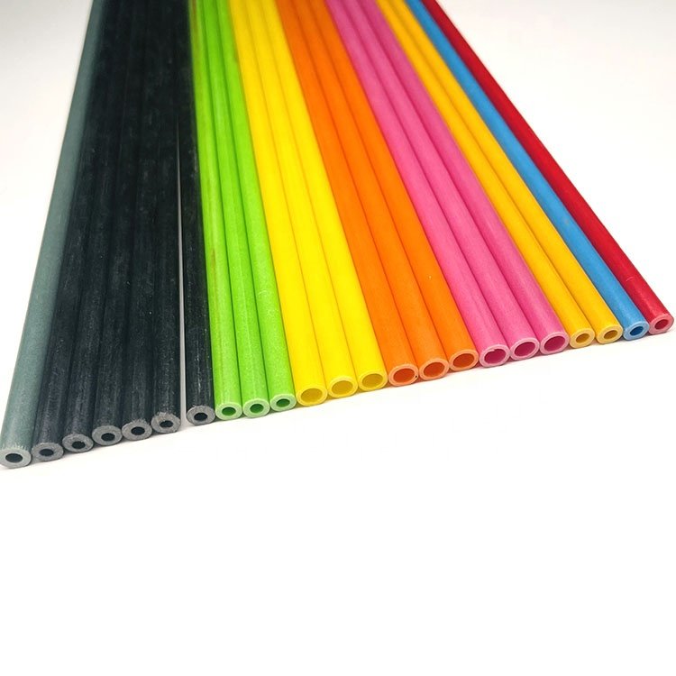 high strength fiberglass Frp pipe Pultruded Fiberglass Pole Glass Fiber Hollow Rod Frp Rectangular round Tube
