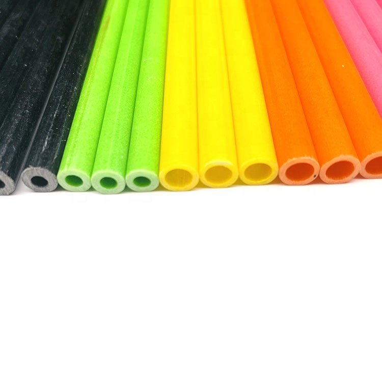 high strength fiberglass Frp pipe Pultruded Fiberglass Pole Glass Fiber Hollow Rod Frp Rectangular round Tube