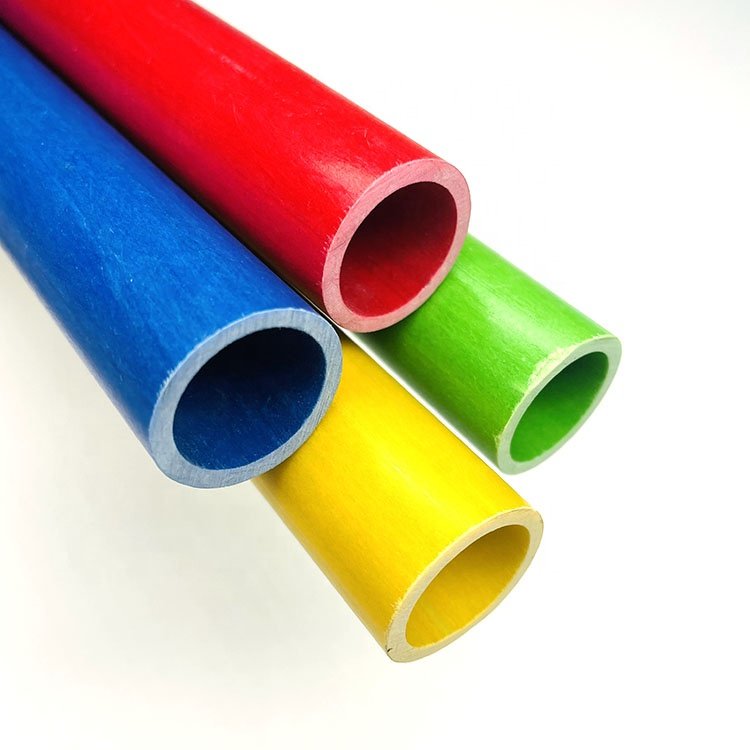 high strength fiberglass Frp pipe Pultruded Fiberglass Pole Glass Fiber Hollow Rod Frp Rectangular round Tube