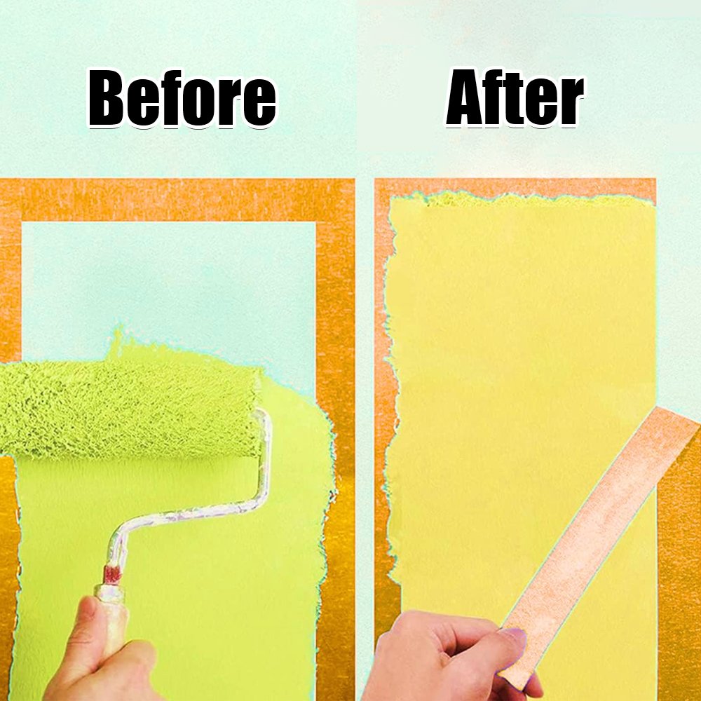 Orange Paper Masking Paper Tape For Painter