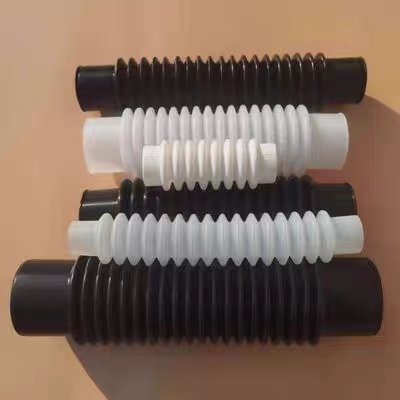 Corrugated Rubber Hose Inner Diameter One End 110mm, Other End 90mm Soil Pipe-Black Water