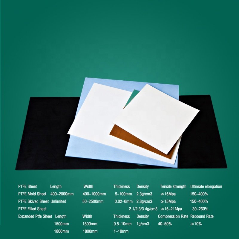 Full Size High Quality PTFE Sheet Wholesale molded Extruded Sheet Fluoroplastic Fluorine Composite Material Plastic Sheet