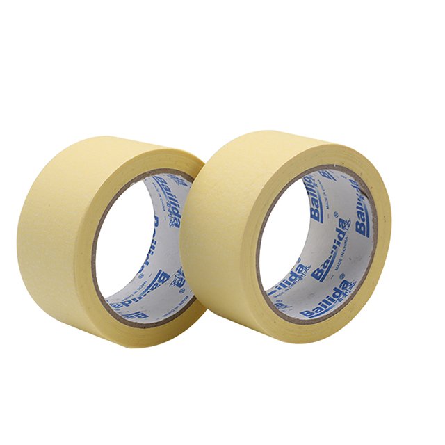Bailida Width 2inch 24mm 36mm 48mm yellow cheap automotive crepe paper base spray painting masking tape