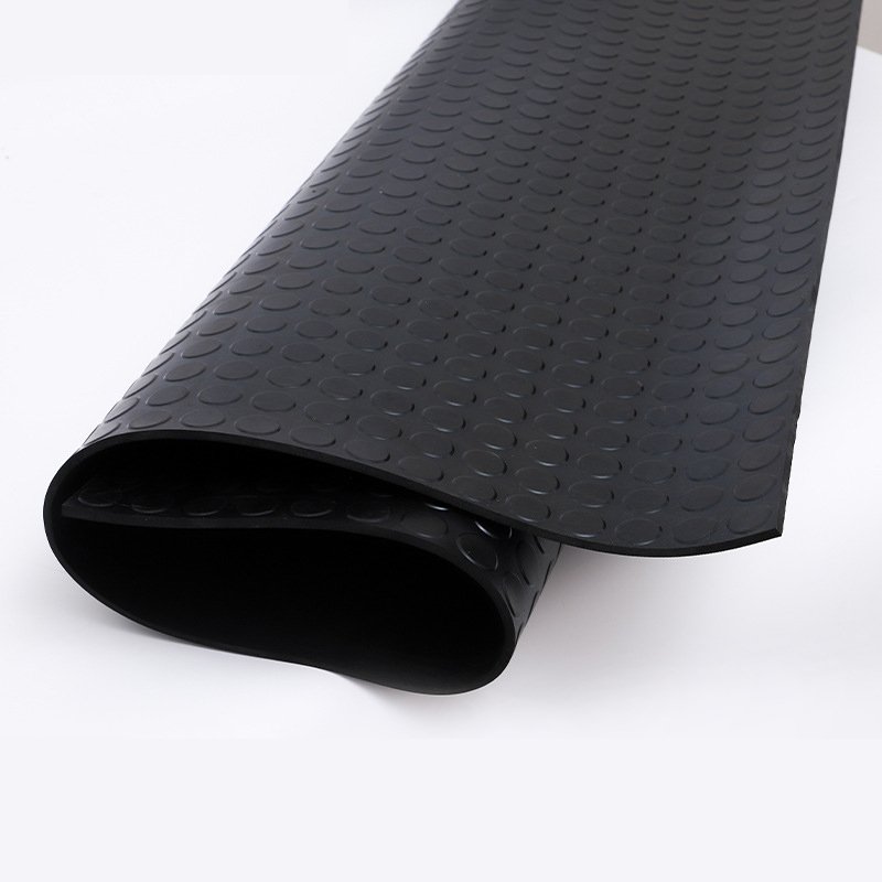 Heavy Duty 3-6mm EPDM Outdoor Studded Rubber Coin Floor Mats Moulded Gym Flooring Sheet