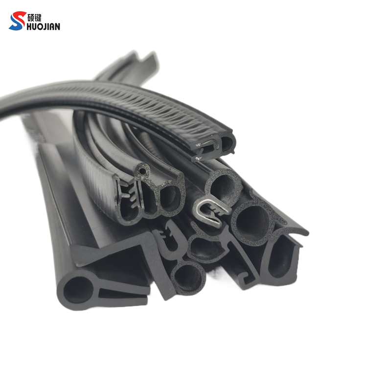 Soundproof rubber EPDM car door rubber edge trim seal striping
