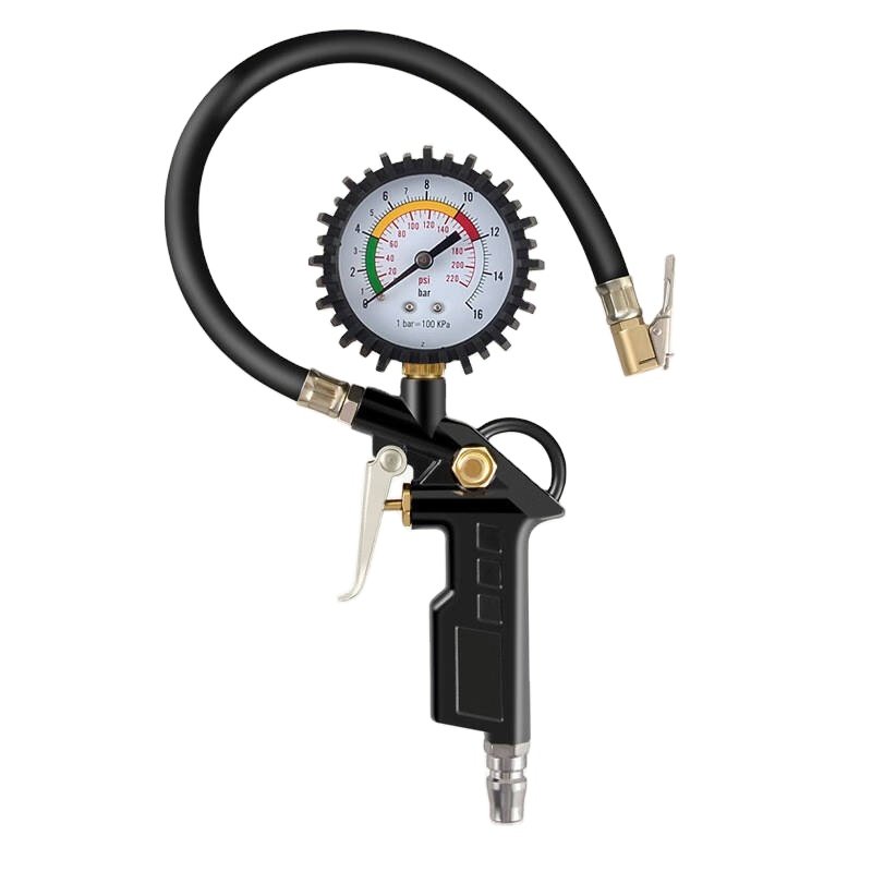 220PSI Air Tyre Pressure Inflator Gauge Valved Compressor Car Van Bike Tire Inflador pneumatic calibrador de presion Auto Parts