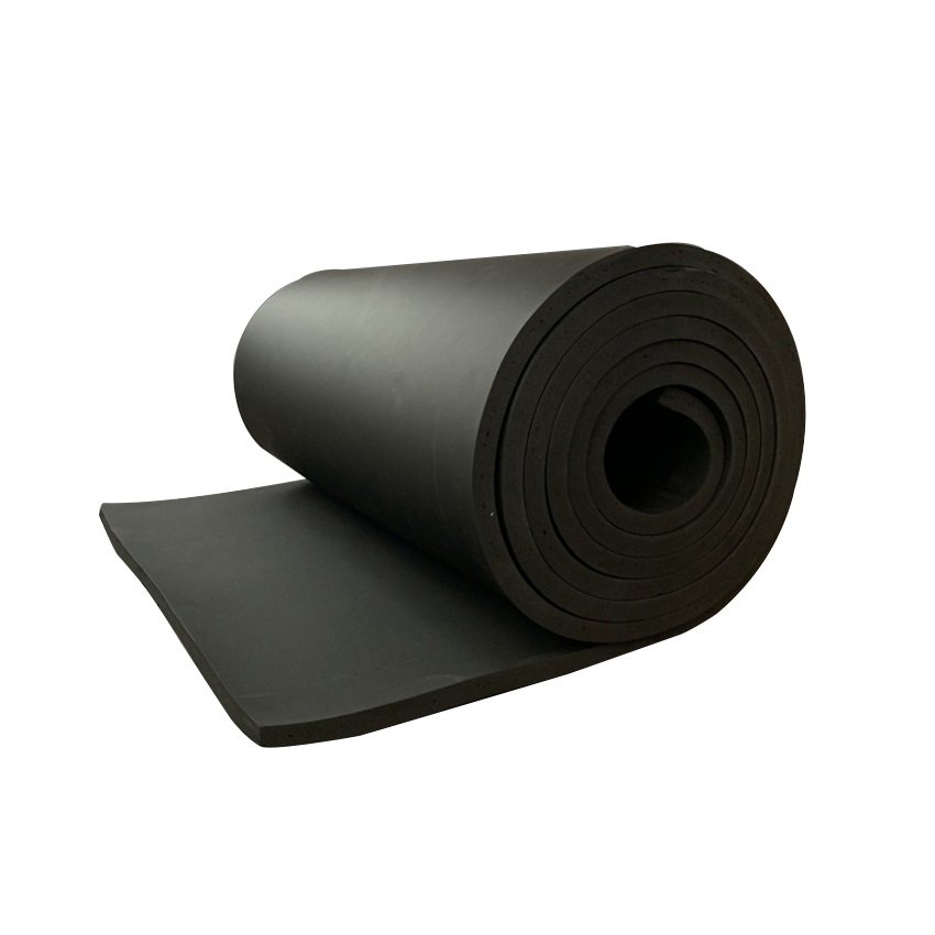 Direct Selling 2 Inch Thick Flexible Thermal Insulation Fireproof Rubber Foam Roll NBR Sheet For Air Conditioner Duct