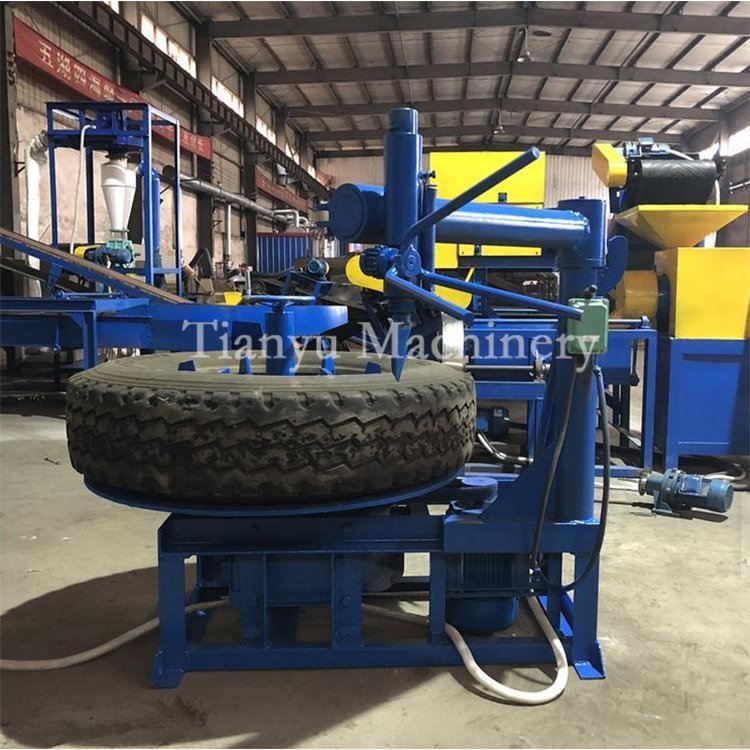 Waste Truck Tire Sidewall Cutter Strip Machine Bead Ring Separator Tire Ring Cutting Machine