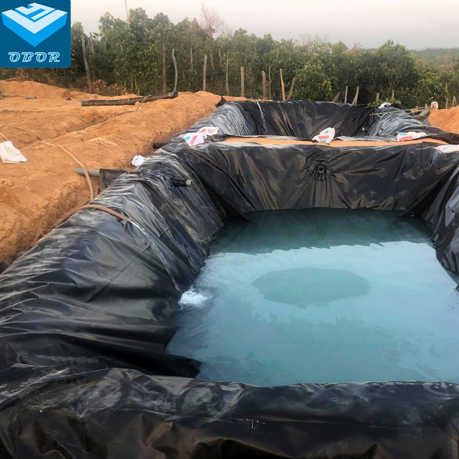 epdm Pond liner 45mil 60mil 30mil geomembrane waterproof membrane EPDM rubber sheet