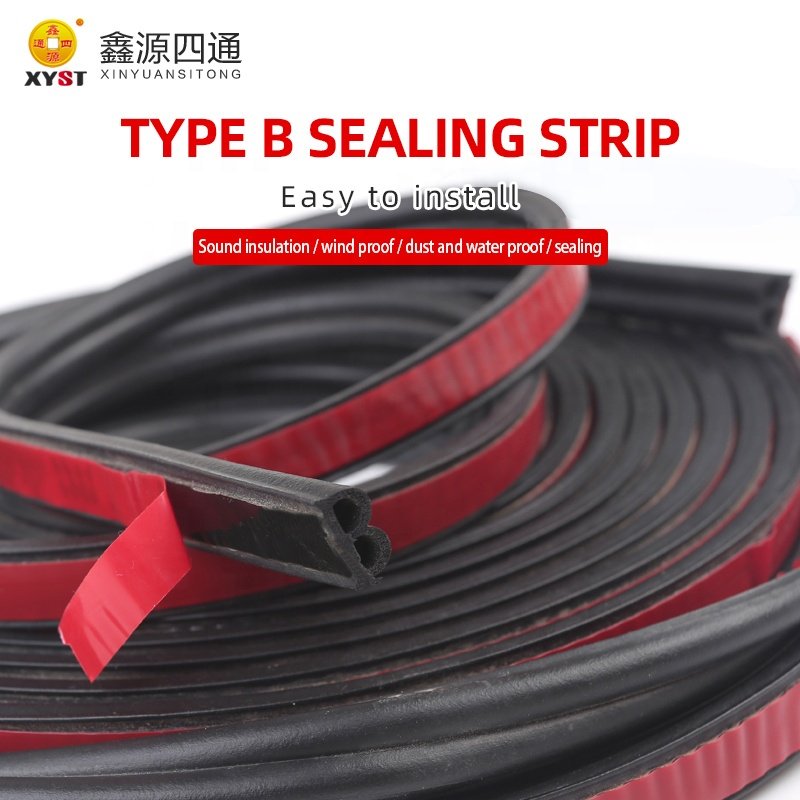 High Quality Special B Shape Weather Sealing Strips Sound Insulation For Automobile