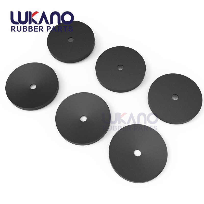 Hard rubber rod solid rubber cylinder with hole