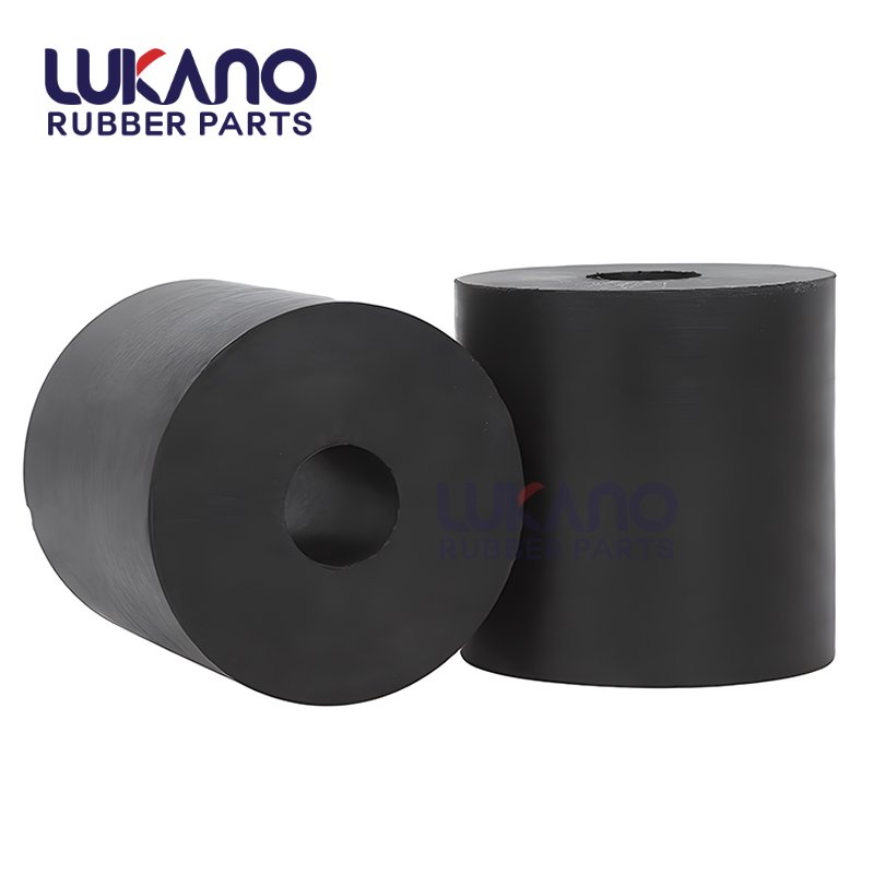 Hard rubber rod solid rubber cylinder with hole