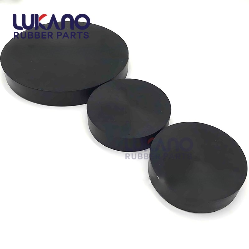 Hard rubber rod solid rubber cylinder with hole