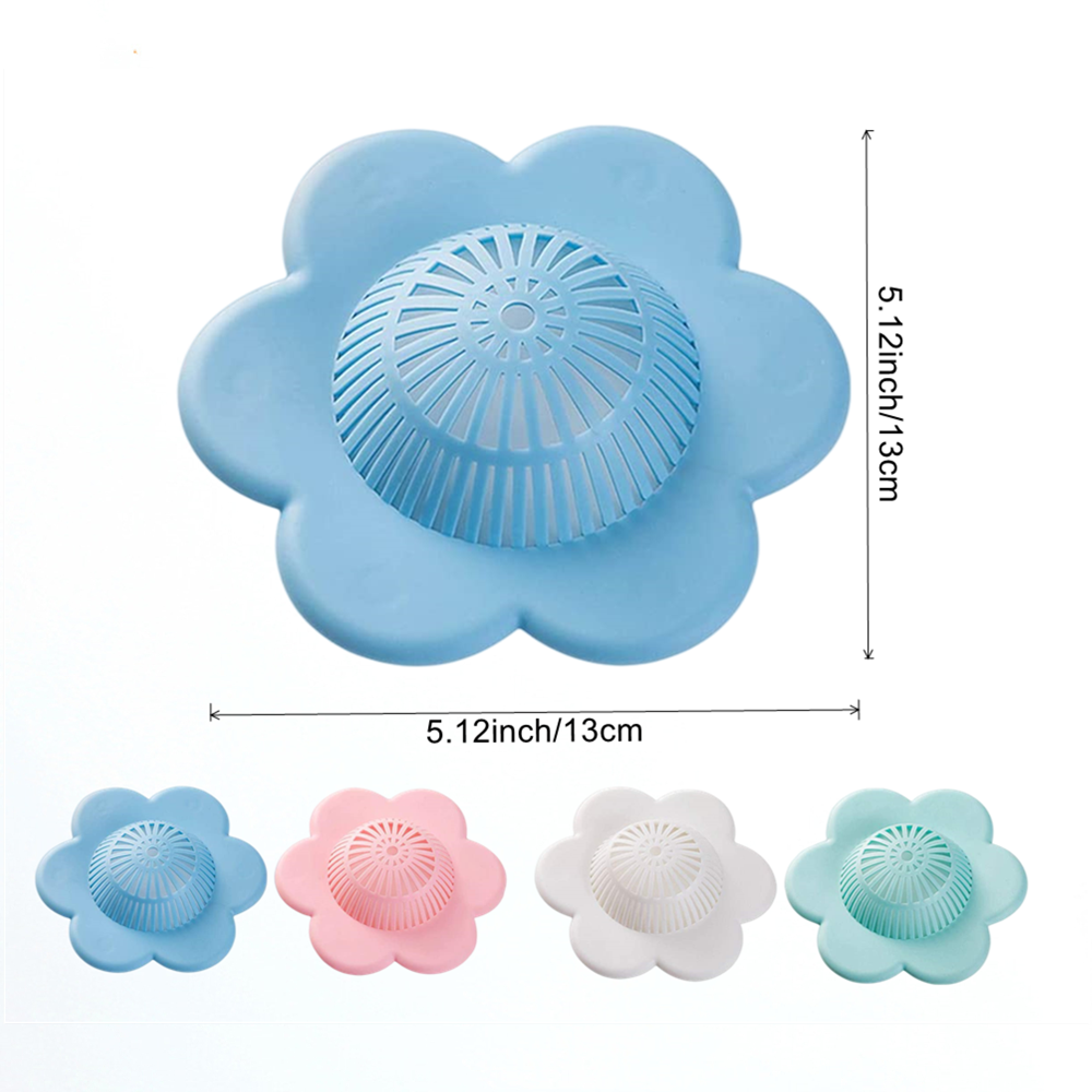 Drain Hair Catcher Hair Trap and Shower Drain Hair Stopper Protectors Modern Strainer Polished Drain Cover Silicone Strainer TPR
