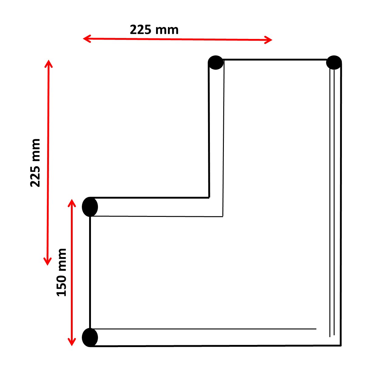 150mm Dumbbell Intersection Rubber Waterstop High Pressures High Durability Seal Irrigation Canals Sewage Walls Moulding
