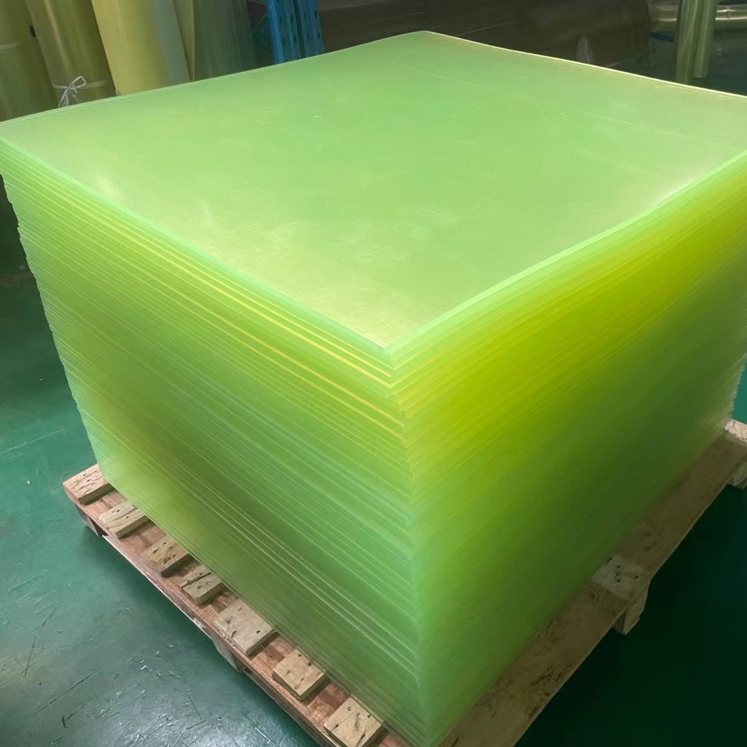 2mm/4mm/6mm/8mm/12mm Custom-cut wear-resistant polyurethane sheet PU sheet red or green