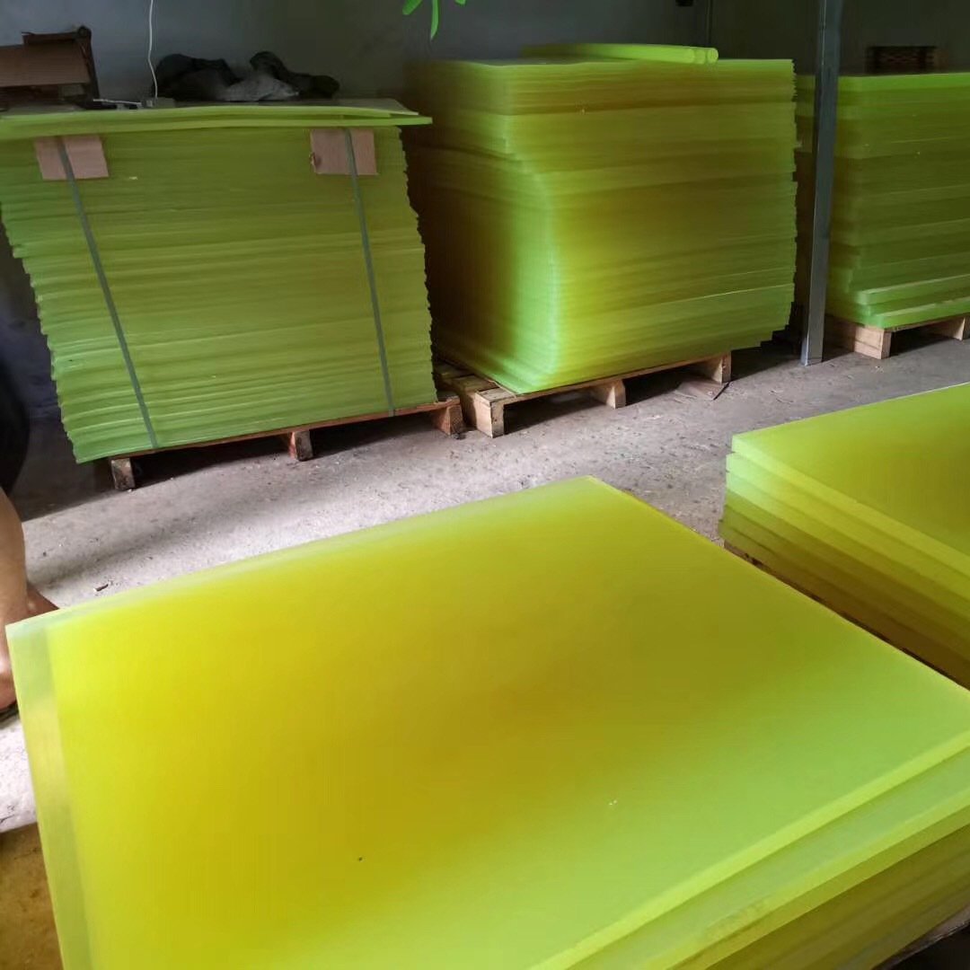 2mm/4mm/6mm/8mm/12mm Custom-cut wear-resistant polyurethane sheet PU sheet red or green