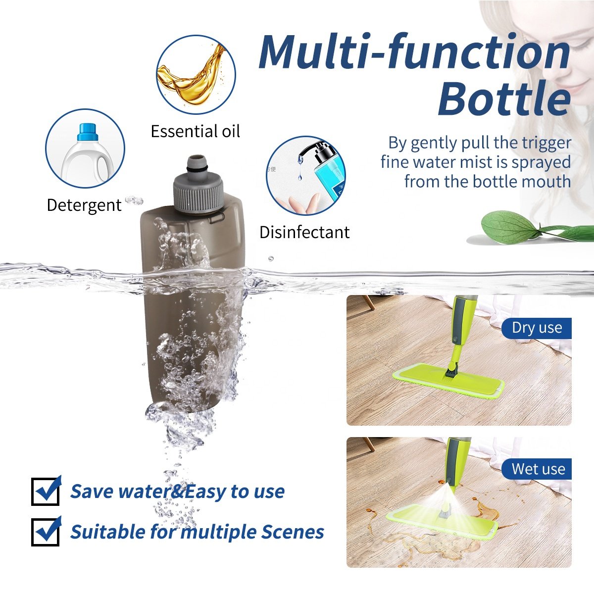 spray mop for floor cleaning