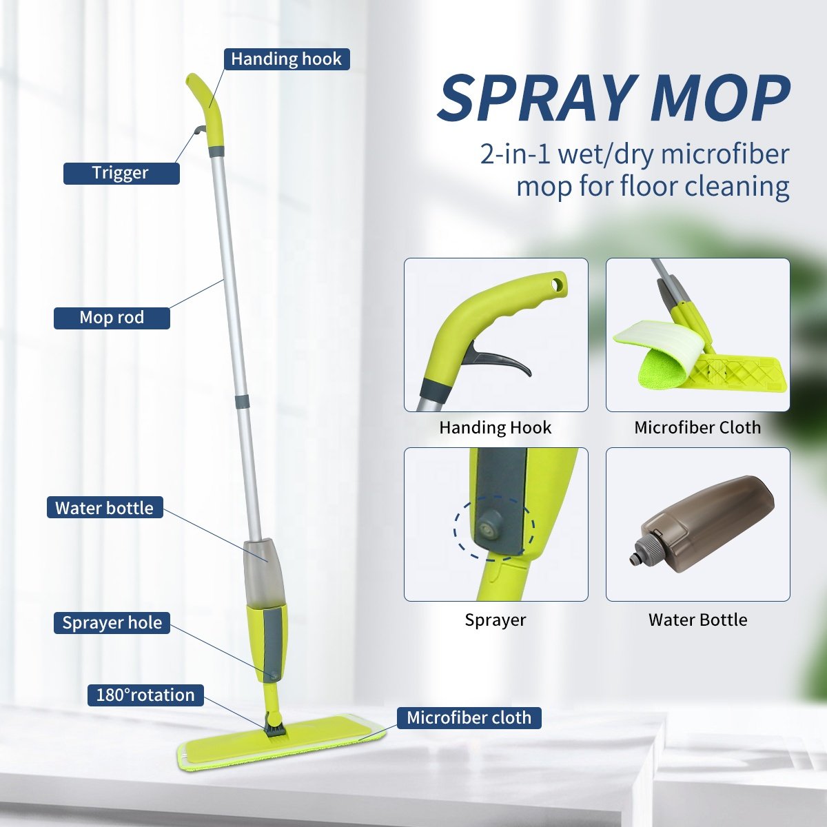 spray mop for floor cleaning