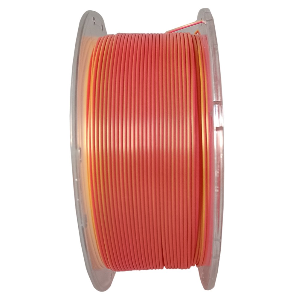 3D Printer Filament 1.75mm 2 Colors Plastic Rods Dual Color Pink Gold Filament Magic Color Matte PLA Bicolor Filament 1KG