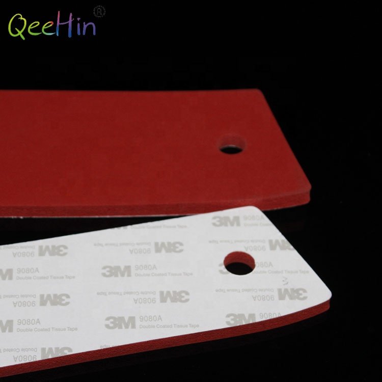 OEM Custom logo silicone rubber sheet rubber pad foam rubber gasket heat resistant red silicone foam sheet