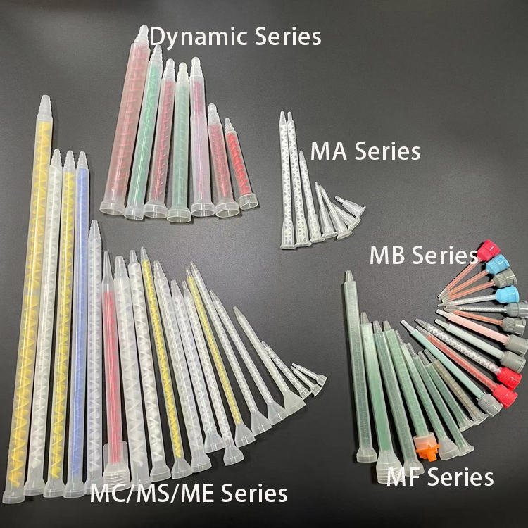 MB5.4-16 10:1 Resin Glue Adhesive Dynamic Element Static Mixer Nozzles AB Glue Gun Mixer Static Epoxy Nozzle Dental Mixing Tip