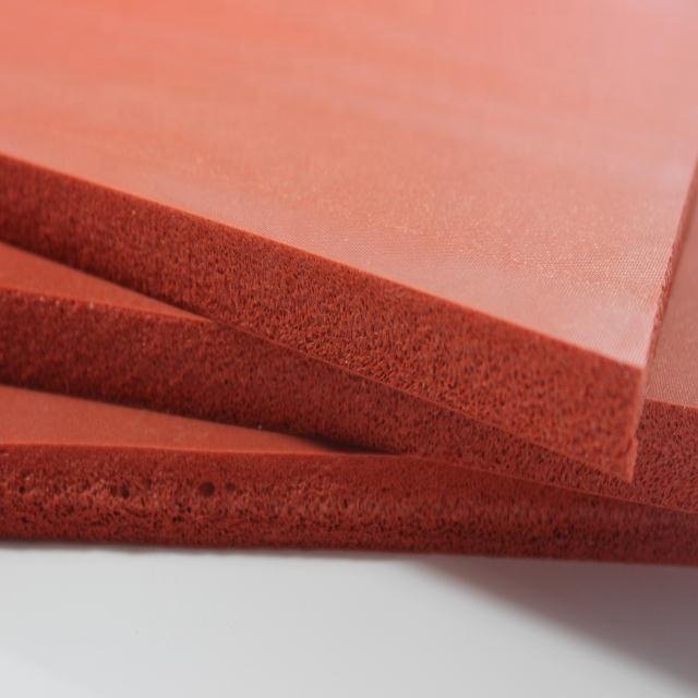 High temperature resistant silicone rubber foam sheet closed cell silicone sponge board for thermal transfer printing equipment