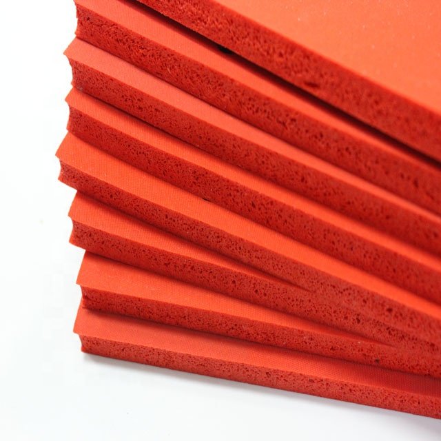 High temperature resistant silicone rubber foam sheet closed cell silicone sponge board for thermal transfer printing equipment
