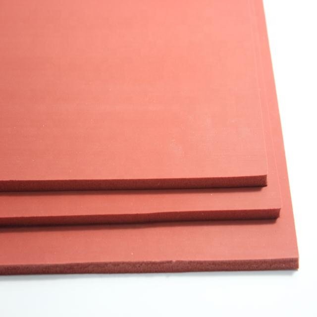 High temperature resistant silicone rubber foam sheet closed cell silicone sponge board for thermal transfer printing equipment