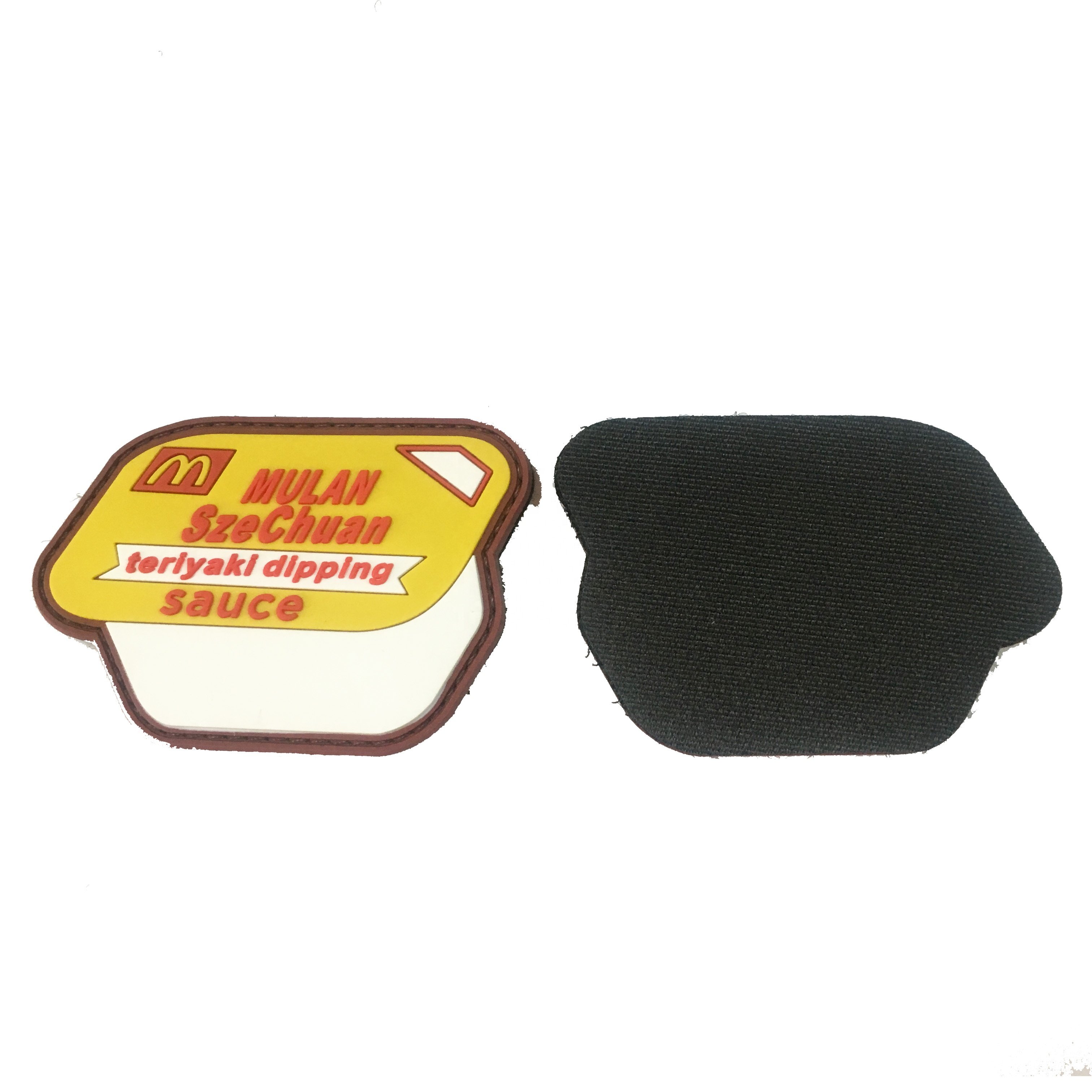 OEM ODM Custom 3D Soft PVC Patches Custom Logo Cheap Hook And Loop Custom Logo PVC Patch Maker