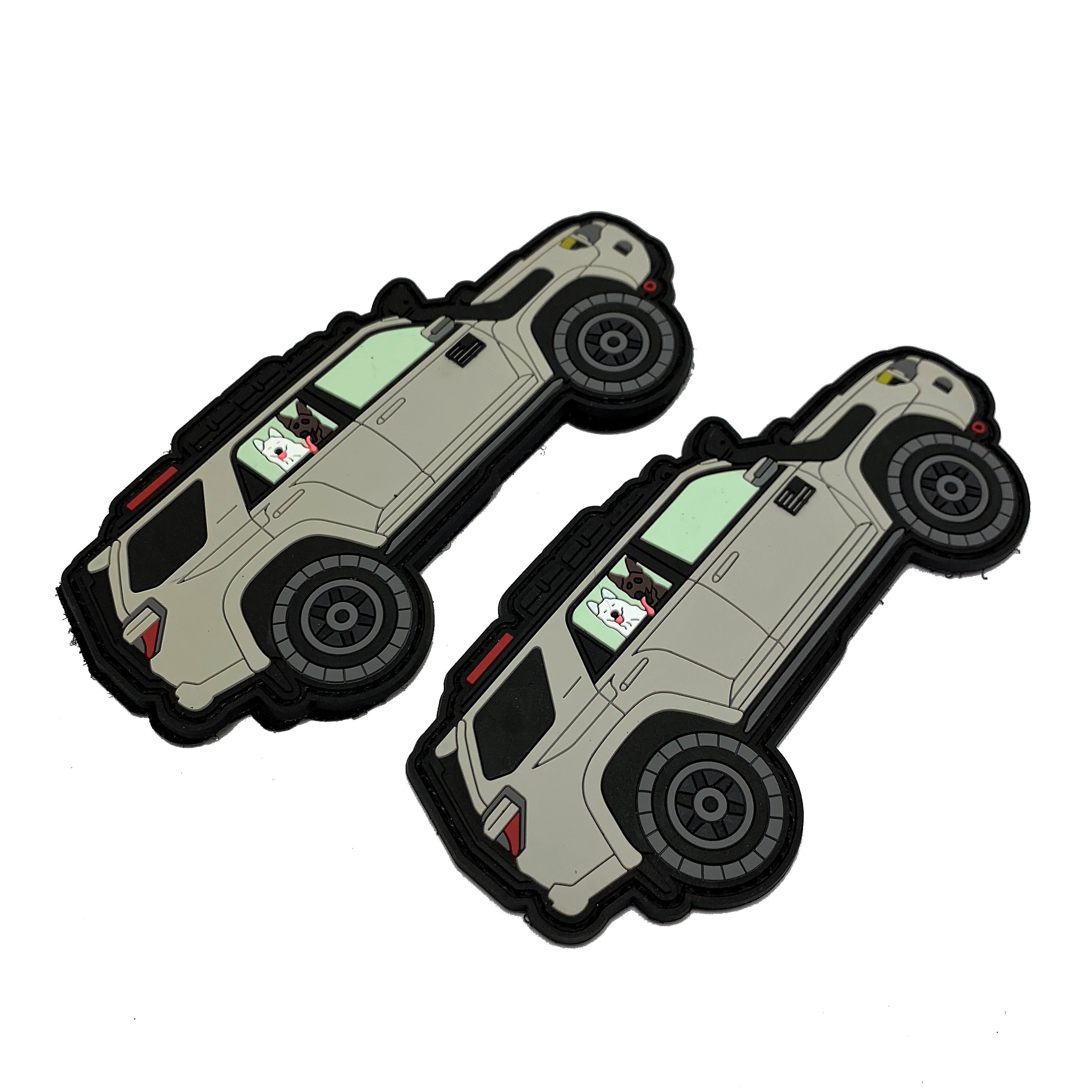OEM ODM Custom 3D Soft PVC Patches Custom Logo Cheap Hook And Loop Custom Logo PVC Patch Maker