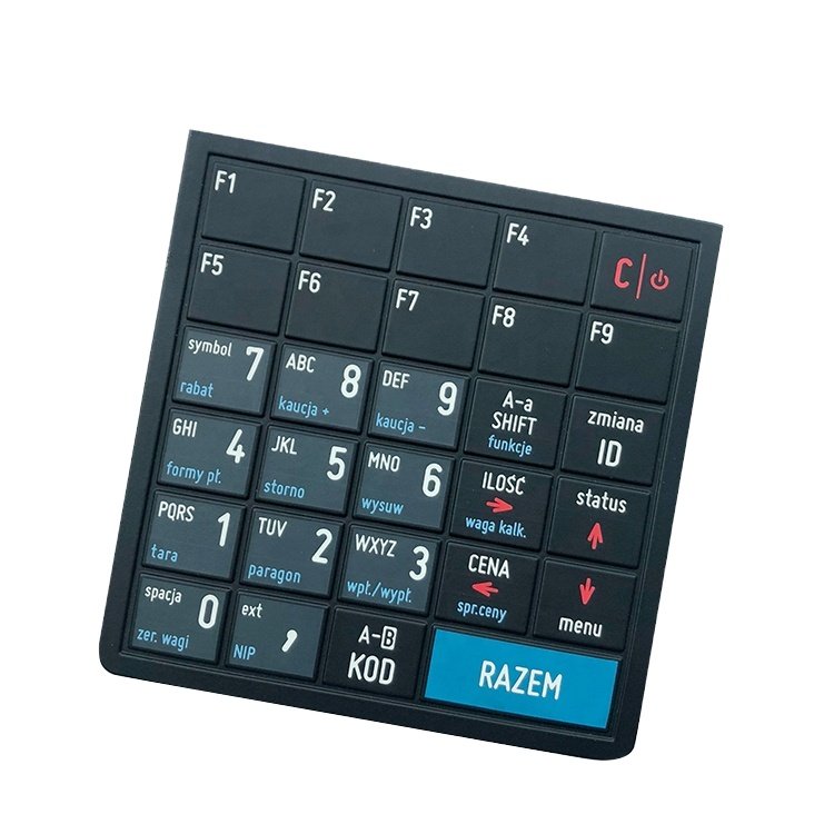 Customized matrix tactile numeric silicone rubber button keypad