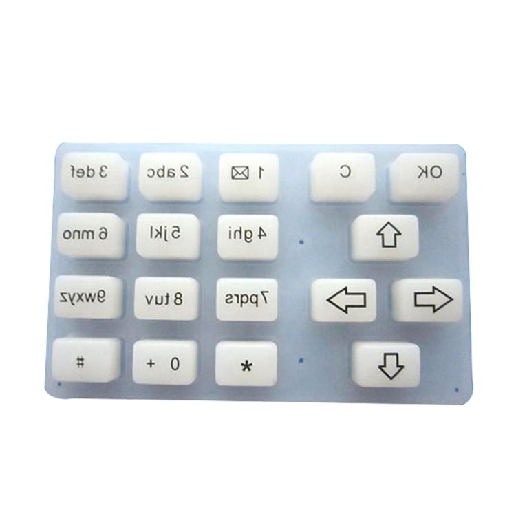 Customized matrix tactile numeric silicone rubber button keypad
